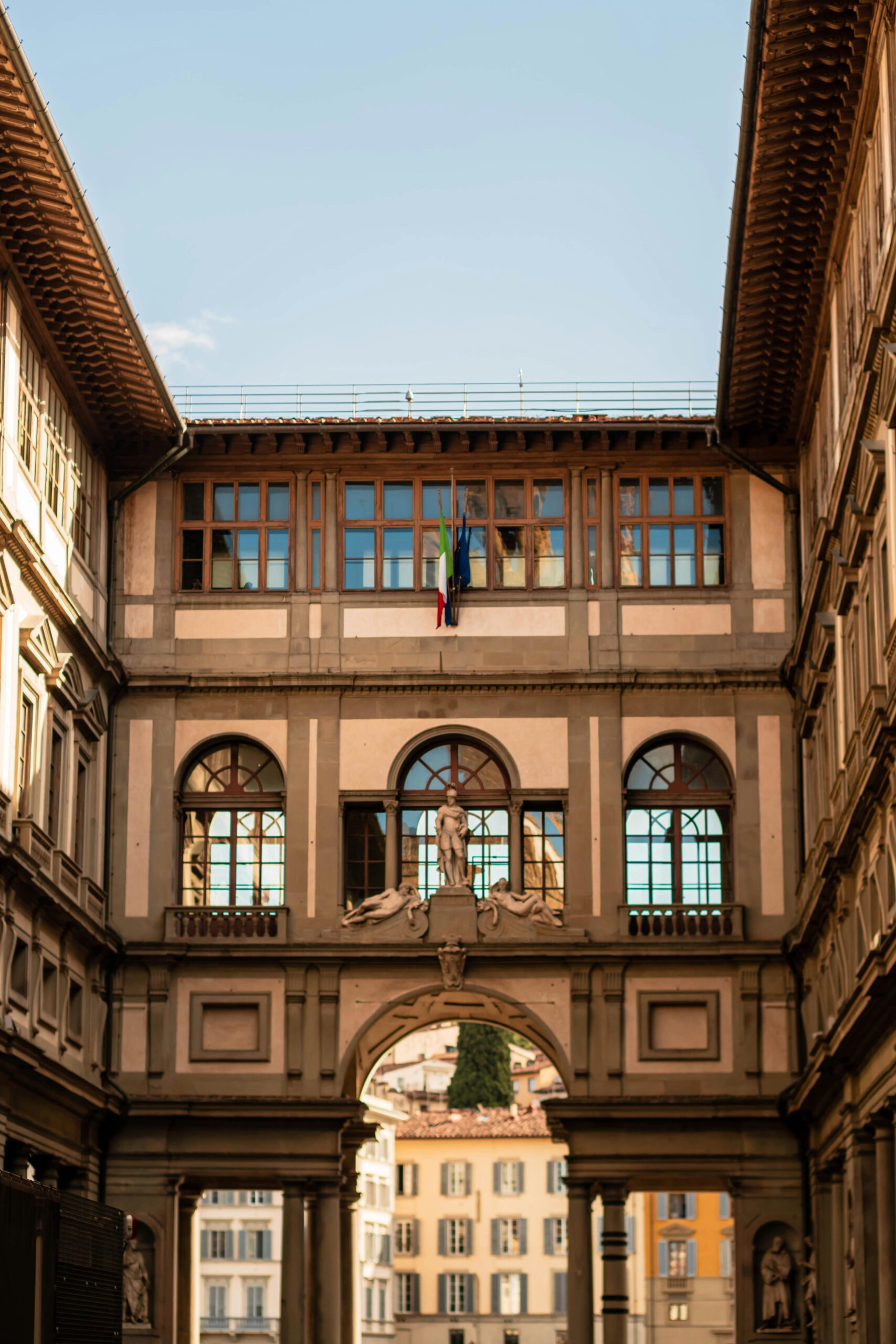 Uffizi museum van buitenaf