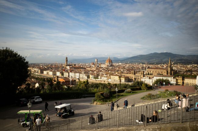 De trappen van Piazzale Michelangelo